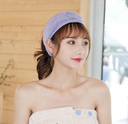 ヘアバンド 洗顔用 ヘッドバンド レディース 幅広 ワイド 無地 スキンケア メイク 化粧 シンプル かわいい 面ファスナー マジック テープ 柔らかい ふわふわ バス用品 お風呂 女性用