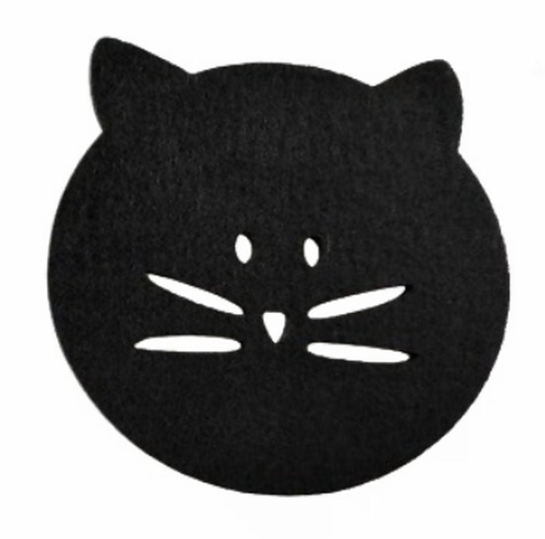 コースター 5枚セット セット フェルト製 ネコ 猫 フェルトコースター かわいい おしゃれ キッチン 雑貨 コップ置き グラス置き テーブル