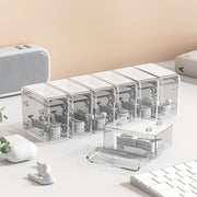 データケーブル収納ボックス 充電ケーブルオーガナイザー 収納ボックス 収納 小物収納 ボックス クリア グリーン ケーブル イヤホン 充電器 アクセサリー デスクトップ