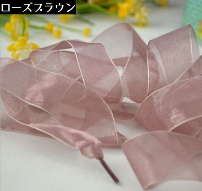 靴紐 靴ひも シューレース レディース シフォン リボン 商品画像5