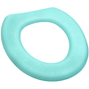 便座カバー 便座シート 便座クッション O型 トイレ用品 トイレカバー 便器カバー 防水 厚手 面ファスナー 貼るタイプ 取り付け簡単 単色 シンプル かわいい 花柄 フラワー 交換 家庭用 青 ピンク 紫 緑