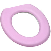 便座カバー 便座シート 便座クッション O型 トイレ用品 トイレカバー 便器カバー 防水 厚手 面ファスナー 貼るタイプ 取り付け簡単 単色 シンプル かわいい 花柄 フラワー 交換 家庭用 青 ピンク 紫 緑