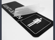 ウォールステッカー トイレ オフィス ドアシール ドアサイン 扉 お手洗い 御手洗い 洗面所 男女 Ladies Gentlemem Toilet 会社 おしゃれ イラスト アイコン 窓 ガラス 壁紙シール 壁シール モノトーン モノクロ 飾りつけ ルームデコレーション ウォールデコレーション DIY 模様替え 壁面装飾 壁装飾 室内装飾 店舗 雑貨 小物 インテリア