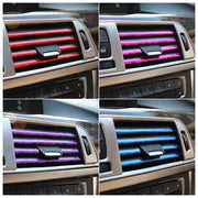 車内アクセサリー ルーバー モール エアコン吹き出し口 内装 ドレスアップ カスタム カラフル 10本 セット 車用品 パーツ