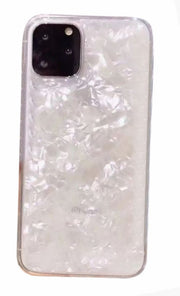 iPhone用ケース iPhone用カバー アイフォン シェル風 貝殻風 TPU スマホカバー スマホケース カバー ケース 保護 防止 お洒落 オシャレ おしゃれ 可愛い かわいい 綺麗 キュート 大人可愛い オーロラカラー ホワイト ブラック ピンク