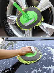 洗車モップ 伸縮式 ウインドモップ カー用品 車用 洗車グッズ シェニール 伸縮モップ 掃除モップ 掃除用品 掃除道具 3段階調節 伸びる ボディ洗浄 フロントガラス 窓ガラス 洗車ブラシ カーボディ ウィンドウ
