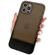 iPhoneケース スタンド機能付き iPhoneカバー ケース カバー 携帯カバー スマホケース クリアカラー シンプル 無地 透け感 立てかけ かわいい おしゃれ シンプル 汚れ防止 傷防止 ホワイト 白 ブラック 黒 ピンク イエロー パープル ブルー くすみカラー パステルカラー 春 夏 秋 冬 レディース メンズ 中学生 高校生 男女兼用 薄い スリム