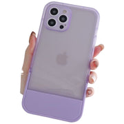 iPhoneケース スタンド機能付き iPhoneカバー ケース カバー 携帯カバー スマホケース クリアカラー シンプル 無地 透け感 立てかけ かわいい おしゃれ シンプル 汚れ防止 傷防止 ホワイト 白 ブラック 黒 ピンク イエロー パープル ブルー くすみカラー パステルカラー 春 夏 秋 冬 レディース メンズ 中学生 高校生 男女兼用 薄い スリム