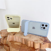 iPhoneケース スタンド機能付き iPhoneカバー ケース カバー 携帯カバー スマホケース クリアカラー シンプル 無地 透け感 立てかけ かわいい おしゃれ シンプル 汚れ防止 傷防止 ホワイト 白 ブラック 黒 ピンク イエロー パープル ブルー くすみカラー パステルカラー 春 夏 秋 冬 レディース メンズ 中学生 高校生 男女兼用 薄い スリム