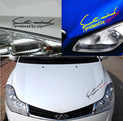 カーステッカー シール 自動車 デカール デコパーツ カー用品 筆記体 アルファベット 文字 ドレスアップ 外装 装飾 かっこいい