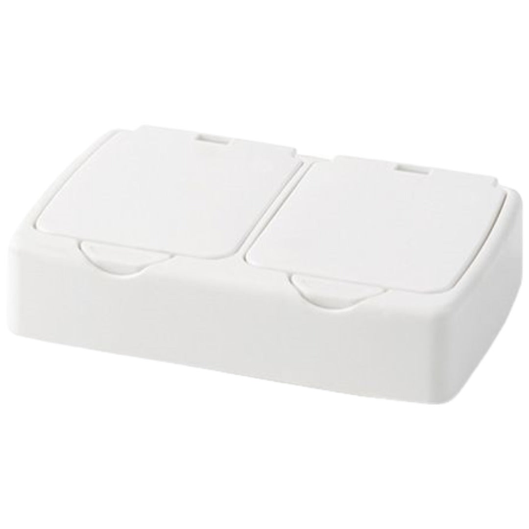 小物ケース 小物入れ プッシュ式 綿棒ケース 収納用品 日用品雑貨 フタ付き 卓上 整理整頓 スッキリ コンパクト 持ち運び 便利 絆創膏 デンタルフロス ヘアピン