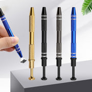 ピックアップツール ICプーラー ICチップ引き抜き工具 ペンタイプ 4本爪 手動工具 DIY工具 ホビー用工具 宝石ピックアップ 絶縁ビニール グリップ バネ式 滑り止め付き ICチップリムーバー 特殊工具 プーラー メンテナンス工具 ICチップ抽出機 チップコンポーネントキャッチャー キーボード潤滑 便利グッズ スタイリッシュ 青