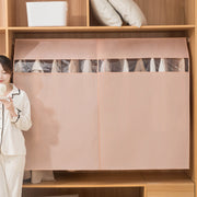 衣類カバー 洋服カバー 100 110 120 130cm ハンガーラックカバー 衣類収納 透明窓 面ファスナー 埃 ホコリ防止 汚れ防止 防塵 保管