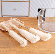 ボトルブラシ キッチンブラシ たわし ロング 柄付き キッチン用品 掃除用品 L字型 洗浄ブラシ ボトル洗い コップ グラス 水筒 哺乳瓶 タンブラー