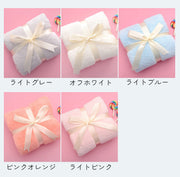 フェイスタオル バス用品 ブルー グレー ピンク ホワイト ふわふわ シンプル かわいい ギフト