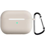 イヤホンケースカバー AirPods Pro エアーポッズケース シリコンカバー ソフトケース 保護ケース 耐衝撃 カラビナ付き 傷防止 柔らかい フィット カラバリ豊富 シンプル 単色 無地