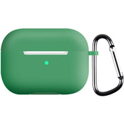 イヤホンケースカバー AirPods Pro エアーポッズケース シリコンカバー ソフトケース 保護ケース 耐衝撃 カラビナ付き 傷防止 柔らかい フィット カラバリ豊富 シンプル 単色 無地