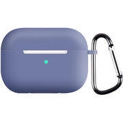 イヤホンケースカバー AirPods Pro エアーポッズケース シリコンカバー ソフトケース 保護ケース 耐衝撃 カラビナ付き 傷防止 柔らかい フィット カラバリ豊富 シンプル 単色 無地