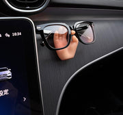 ケーブルホルダー 眼鏡ホルダー メガネホルダー 壁掛け式 吸盤付き 手型 足型 シンプル かわいい 可愛い 面白い おしゃれ 車 自動車 車内 ケーブル コード 配線 メガネ 収納 肌色