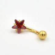 へそピアス 14G レディース 1個 アクセサリー ボディピアス バナナバーベル へそピ ヘソピ 軟骨 耳たぶ ヘリックス カーブバーベル セカンドピアス ラインストーン 14ゲージ 1.6mm 片耳 つけっぱなし ベリー イヤーロブ 舌 眉 トラガス 臍 口 リップ インナーコンク ビジュー 星 スター シンプル おしゃれ かわいい 女性 プレゼント ギフト 贈り物 誕生日