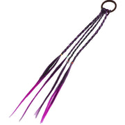 エクステ エクステンション ゴム付き 三つ編み キッズ ジュニア 子供 ヘアアクセサリー グラデーション カラフル ヘアアレンジ 付け毛 おしゃれ 可愛い 推し活 推し カラー