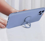 iPhone用ケース スマホケース 保護ケース リング付き スマホリング スマホスタンド 磁気吸着 ソフト 背面保護 傷防止 汚れ防止 シンプル 可愛い お洒落 iPhoneカバー スマホカバー スマートフォンケース アイフォンケース プチギフト 贈り物
