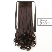 ポイントウィッグ 部分ウィッグ ポニーテール 28cm 38cm 48cm ロング リボン つけ毛 付け毛 エクステ 巻き髪 カール ウェーブ 自然 ナチュラル レディース 女性用 ブラック ブラウン ヘアアレンジ 簡単 イメチェン イメージチェンジ