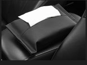 ティッシュケース 車用 ティッシュカバー ティッシュボックス 車内収 ホルダー カーアクセサリー カー用品 車用品 ベルト付き ブラック レザー調 無地 シンプル スタイリッシュ かっこいい