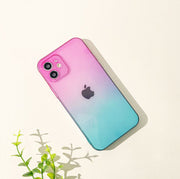 iPhoneケース iPhoneカバー スマホケース スマホカバー レディース 女性 女の子 かわいい グラデーション 透け感 クリア 背面保護 耐衝撃 おしゃれ エッジ レンズ保護 シンプル