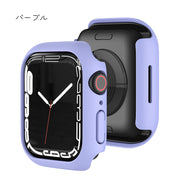 Apple Watch 7 本体カバー スマートウォッチアクセサリー ブラック レッド クリア 本体保護 傷防止 汚れ防止