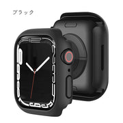 Apple Watch 7 本体カバー スマートウォッチアクセサリー ブラック レッド クリア 本体保護 傷防止 汚れ防止