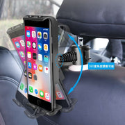 車用スマホホルダー タブレットホルダー カー用品 車載 後部座席 ヘッドレスト 360度回転 動画視聴 ドライブ お出掛け iPhone Android iPad スマートフォン 携帯ホルダー 取り付け簡単