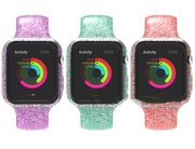 AppleWatch用交換バンド 男女兼用 スマートウォッチアクセサリー ラメ ホワイト ブラック シンプル カラバリ豊富