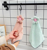 ループ付きタオル 子供用 キッズ ベビー ハンドタオル 吸水 お手拭き 吊り下げ 手洗い お花 フラワー かわいい 洗面所 台所 おしゃれ 保育所 幼稚園 学校 幼児 乳児 小学生 赤ちゃん 雑貨 子ども用 こども