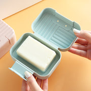石けんケース 石鹸入れ 石けん置き ソープディッシュ ソープトレー フタ付き 蓋 洗面用具 バス用具 長方形 せっけん箱 かわいい 持ち運び おしゃれ