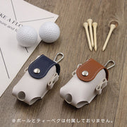 ゴルフボールケース ティーケース ゴルフポーチ ゴルフボールホルダー ボール入れ カラビナ付き ゴルフ用品 スポーツ 収納 おしゃれ