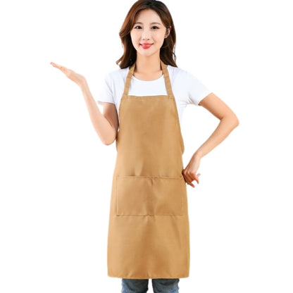 エプロン カフェエプロン キッチンエプロン 前掛け レディース 女性 キャメル バリエーション画像
