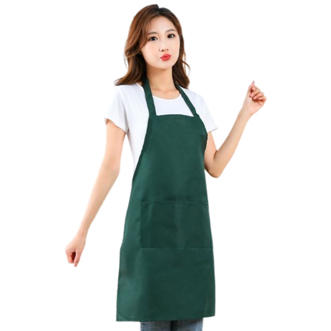 エプロン カフェエプロン キッチンエプロン 前掛け レディース 女性 ダークグリーン バリエーション画像