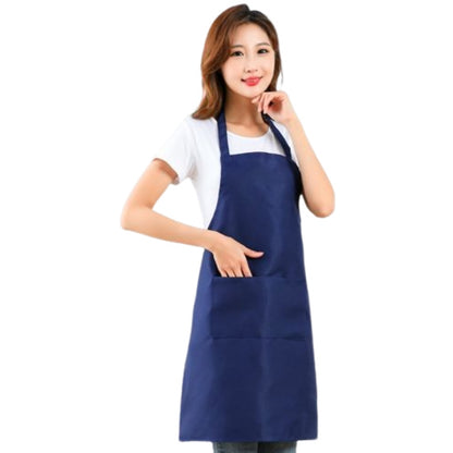 エプロン カフェエプロン キッチンエプロン 前掛け レディース 女性 ネイビー バリエーション画像