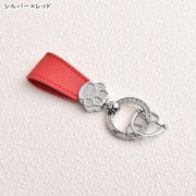 キーホルダー キーリング ユニセックス 男女兼用 レディース 女性 メンズ 男性 お揃い ペアルック スマートキー用 電子キー用 ファッション雑貨 丸カン Dカン 二重リング タグ型 肉球 ラインストーン ゴールドカラー シルバーカラー ブラック ピンク ホワイト シンプル カジュアル ポップ 可愛い キュート おしゃれ