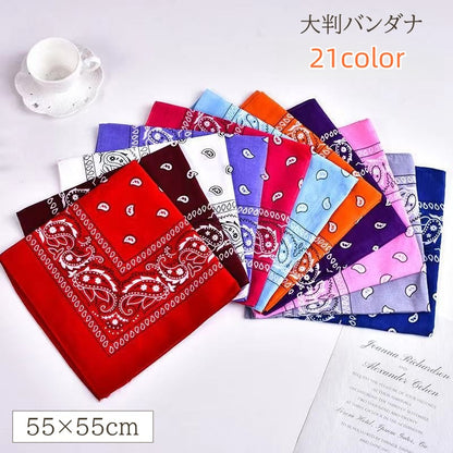 バンダナ レディース メンズ スカーフ 大判 大きめ 商品画像