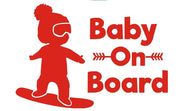 カーステッカー 車用シール baby on boad 赤ちゃん 女の子 男の子 スノーボード 車用ステッカー ボディステッカー デカール おしゃれ かわいい 装飾 デコレーション カーデコ 外装 ドレスアップ カーアクセサリー 自動車用品