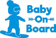 カーステッカー 車用シール baby on boad 赤ちゃん 女の子 男の子 スノーボード 車用ステッカー ボディステッカー デカール おしゃれ かわいい 装飾 デコレーション カーデコ 外装 ドレスアップ カーアクセサリー 自動車用品