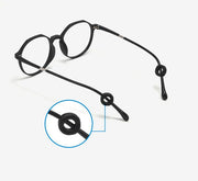 メガネストッパー 同色4組全8個 男女兼用 シリコン 固定リング 耳フック 眼鏡 サングラス 老眼鏡 滑り止め ズレ防止 丸型