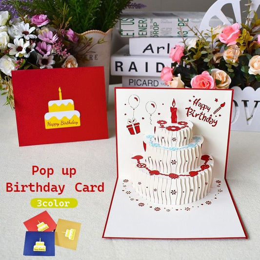 バースデーカード グリーティングカード 手紙 誕生日 3D HAPPYBIRTHDAY 商品画像
