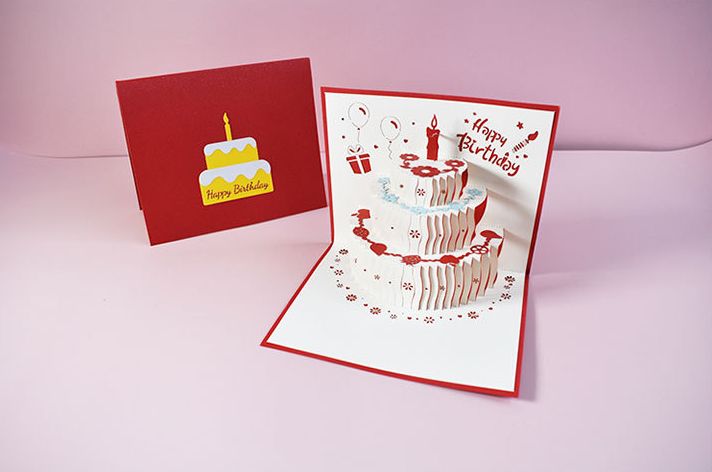 バースデーカード グリーティングカード 手紙 誕生日 3D HAPPYBIRTHDAY 商品画像4