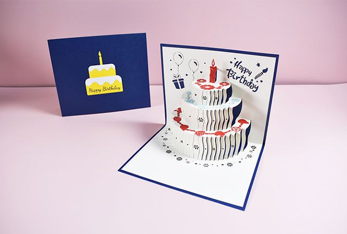 バースデーカード グリーティングカード 手紙 誕生日 3D HAPPYBIRTHDAY 商品画像5