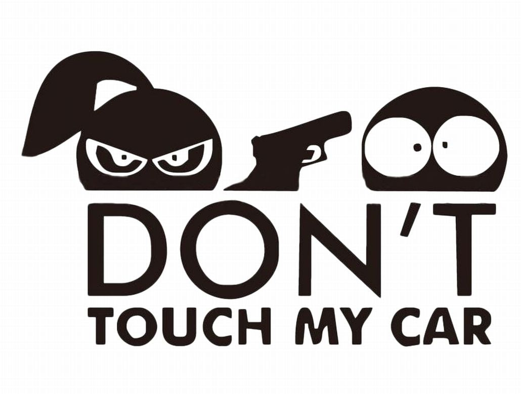 カーステッカー 車用ステッカー ボディステッカー 英語 面白い Don't Touch My Car ステッカー カッティングステッカー 自動車用 車用品 カー用品 外装 カーアクセサリー ドレスアップ デコレーション 単色 ソリッドカラー おしゃれ カスタム 傷隠し 英字 アルファベット 白 黒