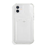 iPhone用ケース iPhone用カバー スマホケース カード収納 耐衝撃 カメラ保護 背面保護 クリア 透明 ソフト シンプル