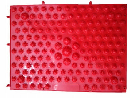 足つぼマット 足裏マット 単品 1枚 フットマット ツボ押し レッド バリエーション画像